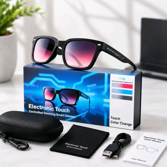 Touch & Slide Controlled Color-Changing Sunglasses