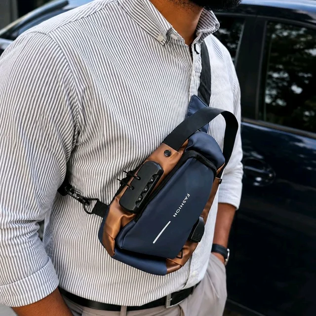 Anti-Theft Crossbody Sling Bag (Water-Resistant) Secure • Minimal • Everyday Carry - Grey