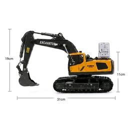 2.4GHz RC Excavator Toy, 2-Channel Remote Control Construction Digger Truck, Engineering Vehicle Series for Kids Ages 3+