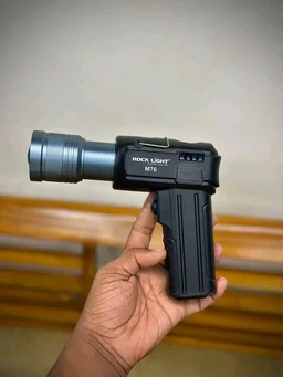 Rock Light M76 100W Tube LED Handlamp – Zoomable & Rechargeable Pistol Grip Torch