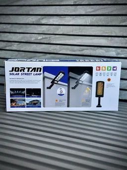 Jortan High-Brightness Outdoor Solar Street Light with Solar Panel & Wall Mount Bracket