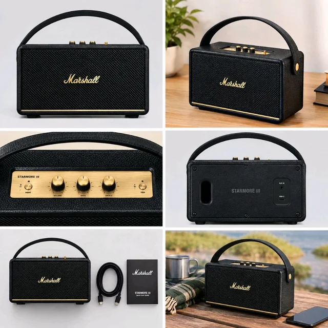 Starmore III Wireless Bluetooth Speaker – 20+ Hours Playtime, Heavy Bass, Portable Design