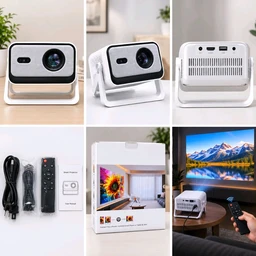 Smart LED Projector with WiFi & Wireless Screen Mirroring | HD Home Theater Projector