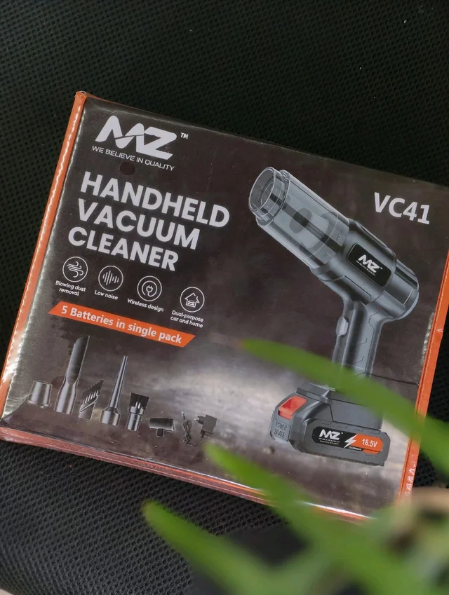MZ VC41 Portable Cordless Handheld Vacuum Cleaner with Blower Function, 18.5V Rechargeable Battery Pack for Home & Car Cleaning