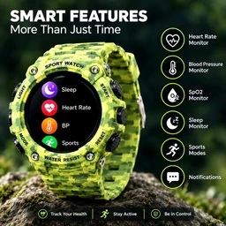 G-SHOCK Rugged Camouflage Smart Watch – Digital Display, Fitness Tracking & Outdoor Features