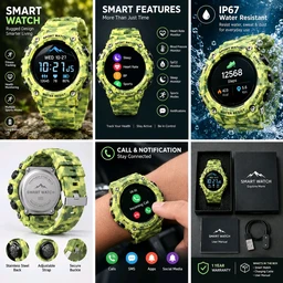 G-SHOCK Rugged Camouflage Smart Watch – Digital Display, Fitness Tracking & Outdoor Features