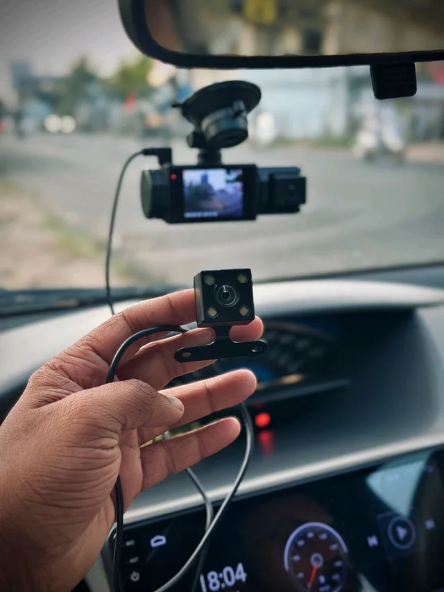 Black Box Dual Dash Cam 1080P Full HD Car Camera Video Recorder with Night Vision & 180° Adjustable Camera