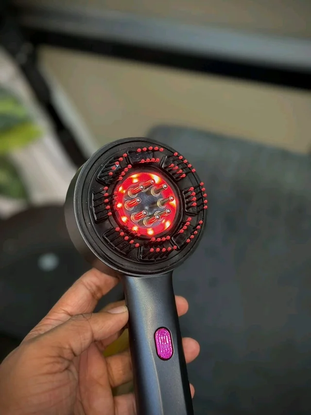 Rechargeable Phototherapy Scalp Massager Comb – Hair Care & Growth Device