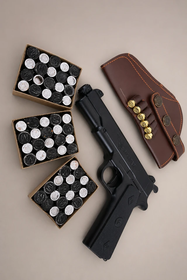 Fighter Sound Cork Gun Full Combo Cork Gun - Black