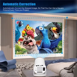 HY300 Ultra HD Projector With Auto Keystone Correction And Upto 130 Inch Screening | Android 11 With All Android App Support