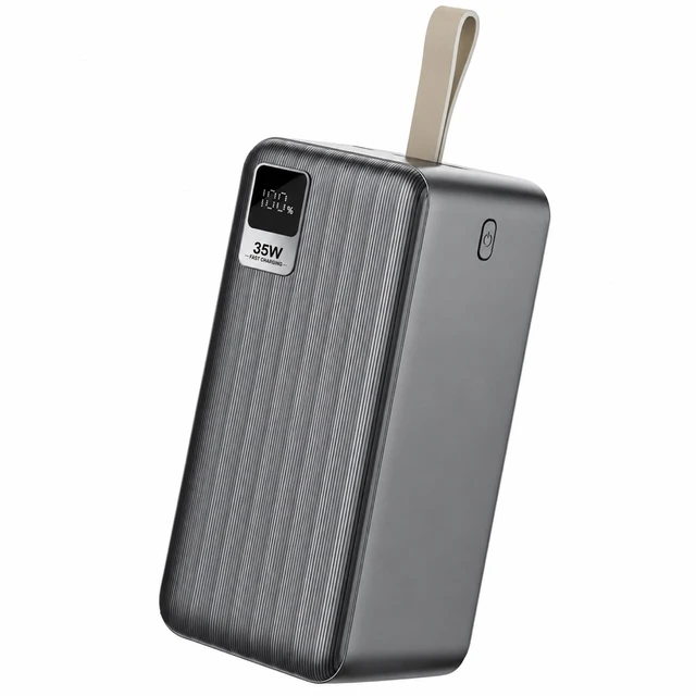 UBON 50000 MAH Powerbank With 35W Fast Charging Dual USB / Type-C / V8 Ports And Digital Charging Indicator Display