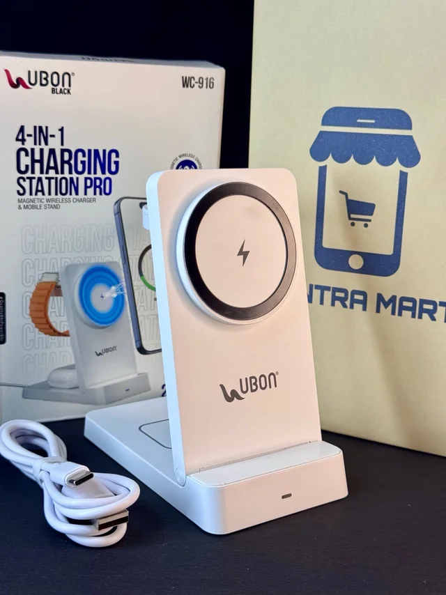 UBON 4 In 1 Wireless Charging Station Pro WC-916