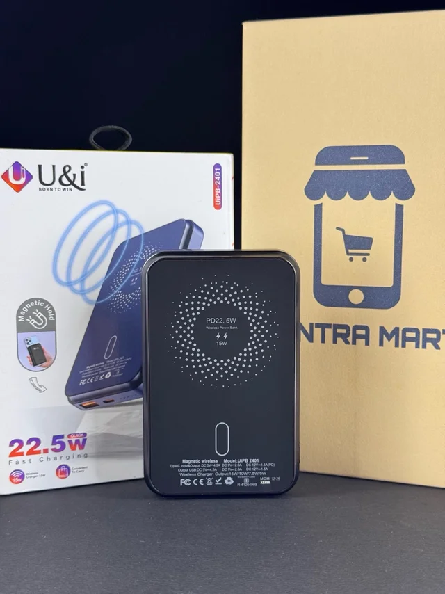 U&I 10000 Mah Ultimate Series MagSafe Wireless Power Bank With 22.5 W Fast Charging