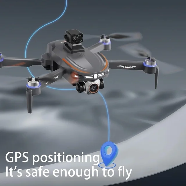 S28 GPS Drone With Inbuilt Display Remote, Brushless Motor And Obstacle Avoidance Sensor