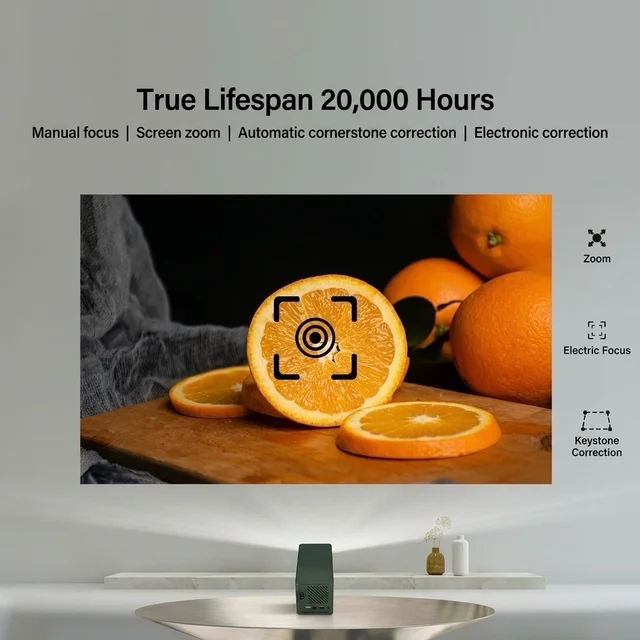 Vision A1 Projector With Android 13 OS And Upto 4K Video Decoding Support Upto 200 Inches Screen Size