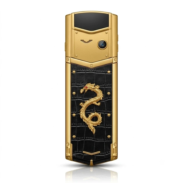 Snexian Bold V1 Dual Sim Phone With Premium Design Metal Body 1.8 Inch Display With Upto 5 Days Battery Backup | Black + Gold