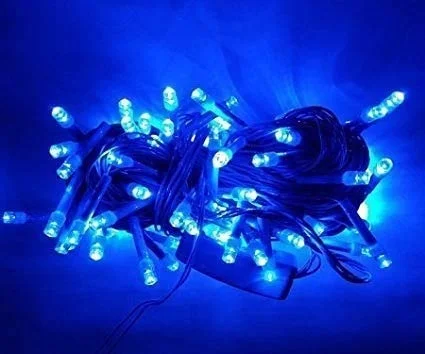 BLUE Rice Bulb Lights for Home Decoration Indoor Outdoor, 20 Metre - 20 Metre, Blue
