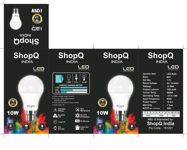 10 Watt Led Bulb (15 Month Warranty)