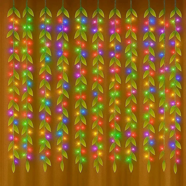 Artificial Leaf Curtain Multi Colour (10x3) Ft.