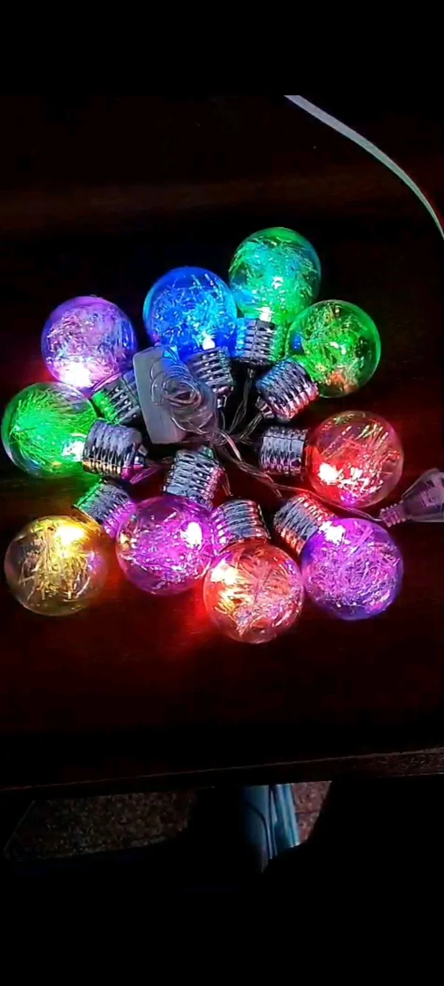 Fancy Crystal Bulb Bigh Size...10 Bulb /10 Ft.