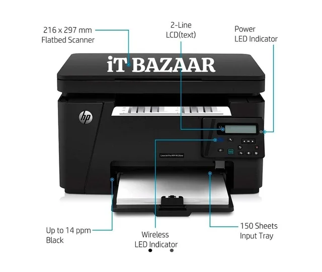 HP MFP M126NW Plus WIFI Laserjet PRINTER - LASERJET, MULTIFUNCTION, BLACK