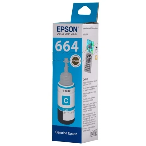 EPSON 664 Colour Ink Bottle 70ml - 1 Pcs, Cyan