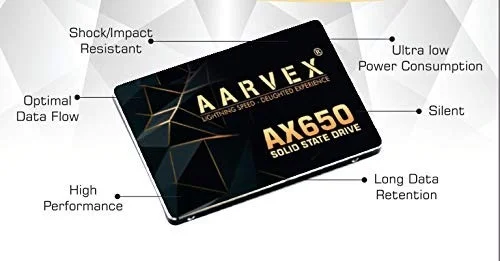AARVEX INTERNAL SSD 128GB AX650 - 128GB, SATA 2.5"