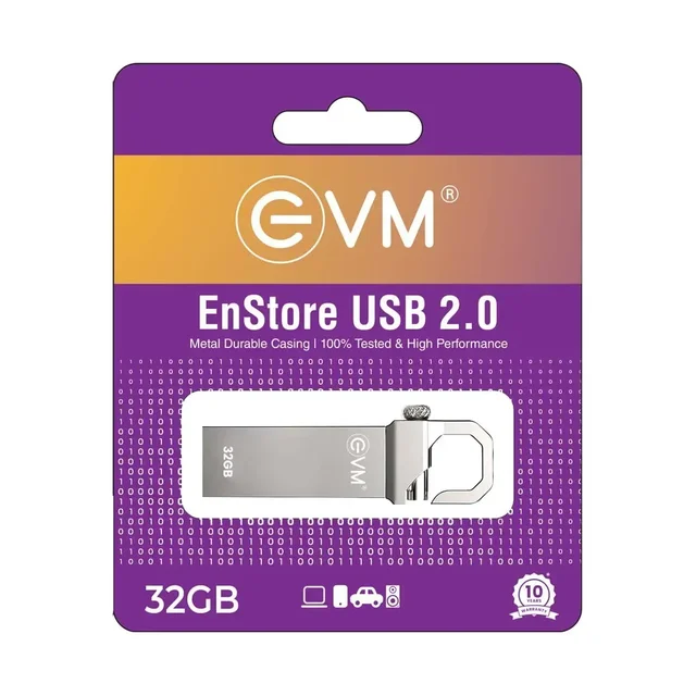 EVM Pendrive 32GB USB 2.0 (METAL) - 32GB, USB 2.0