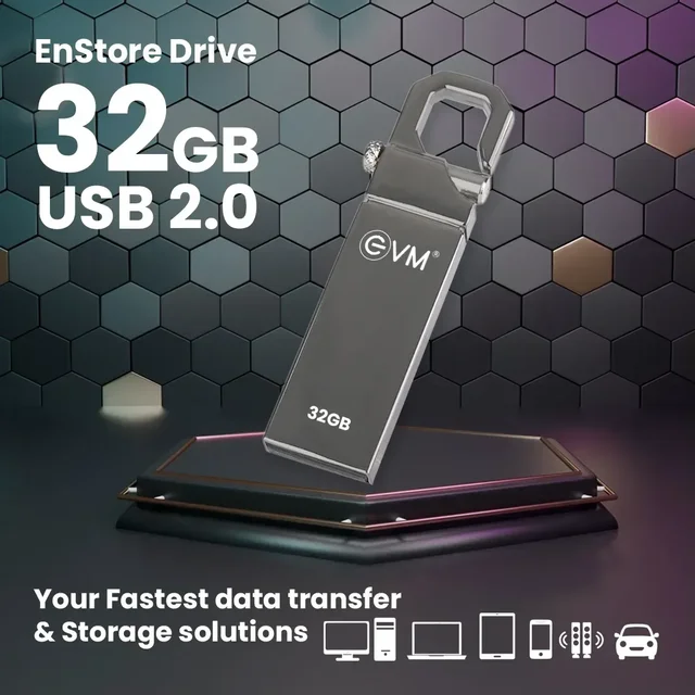 EVM Pendrive 32GB USB 2.0 (METAL) - 32GB, USB 2.0