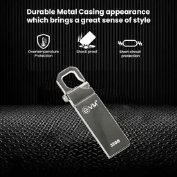 EVM Pendrive 32GB USB 2.0 (METAL) - 32GB, USB 2.0