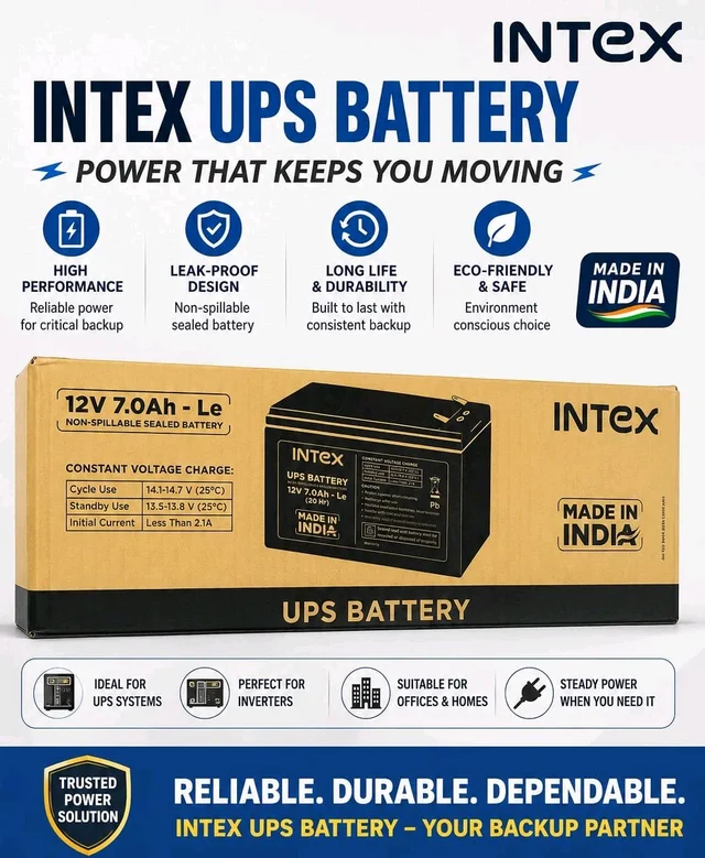INTEX UPS Battery 12v 7AH - INTEX