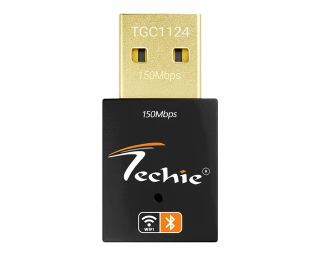 Techie 150Mbps Wireless USB WiFi + Bluetooth Adapter - WIFI + BT, TECHIE