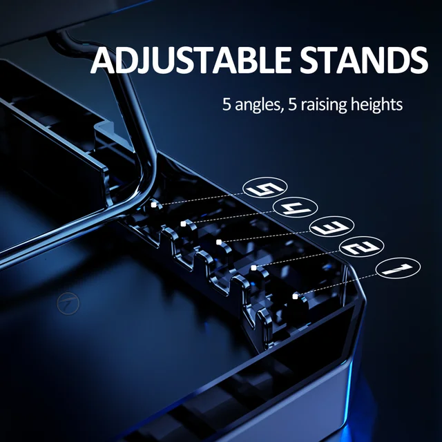 Techie 2 Fan Laptop Cooling Pad With Mobile Stand - TCP-IIM, TECHIE