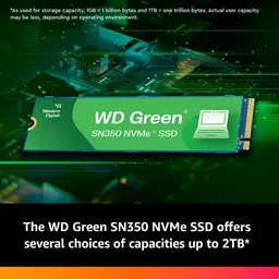 WD Internal SSD 250GB NVMe 2280 Green - 250GB, NVME SSD, SN350, WD GREEN
