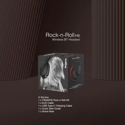 FINGERS Rock-n-Roll H6 Bluetooth Headphones - WIRELESS, ROCK-N-ROLL, Red