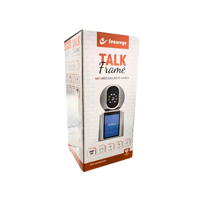 Wifi IP PT Camera 3MP Talk Frame Video Calling Camera With Two Way Audio - TALK Frame, Secureye