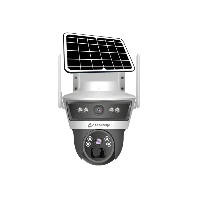 Secureye Solar 4G PTZ Camera 3mp + 3mp Dual lens (2 Way Audio) - 3MP+3MP