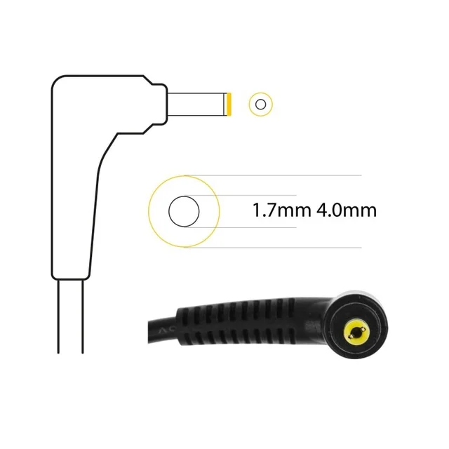 LENOVO Original ADAPTER 65W Round Tip Wall Pin - LENOVO, 65W, Round Tip Wall Pin (4.0mm x 1.7mm)