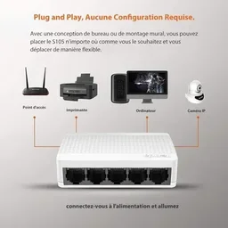 TENDA SWITCH 10/100Mbps - 5 PORT, TENDA
