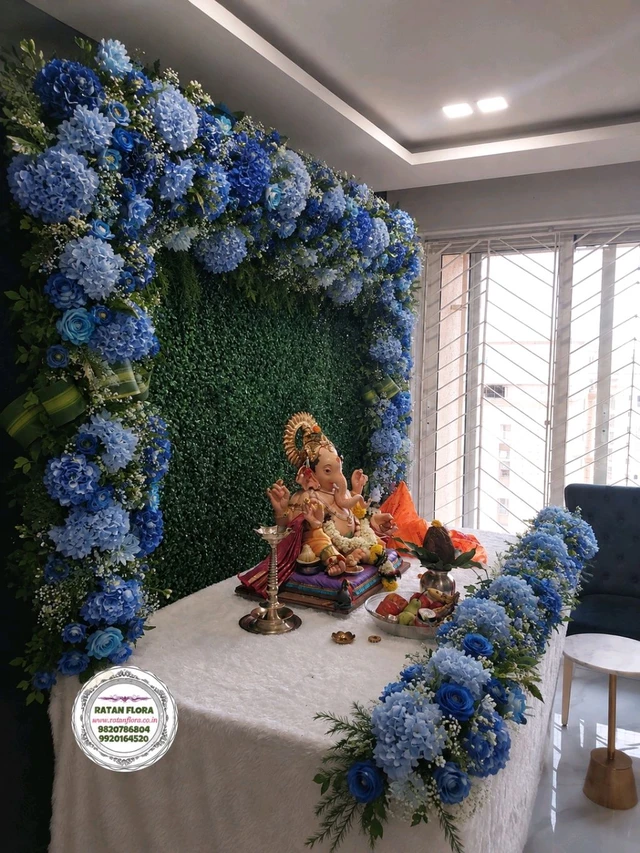 Artificial Flower Decoration Blue Flower 