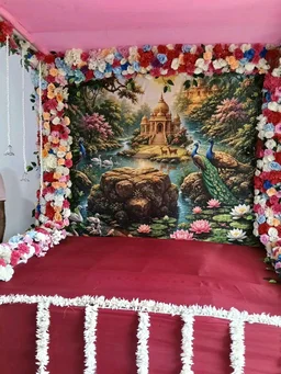 Ratan Flora Artificial Flower Ganpati Decoration