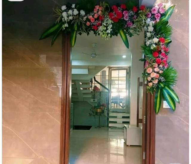 Ratan Flora Home Decoration REAL FLOWER Package Price Passage,Gate,Hall Room, Sofa Backdrop, Welcome Bord, Etc