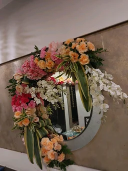 Home Decoration Package Gate, Backdrop,Hall Room, Welcome Bord,Decoration Artificial Flower & Real Green