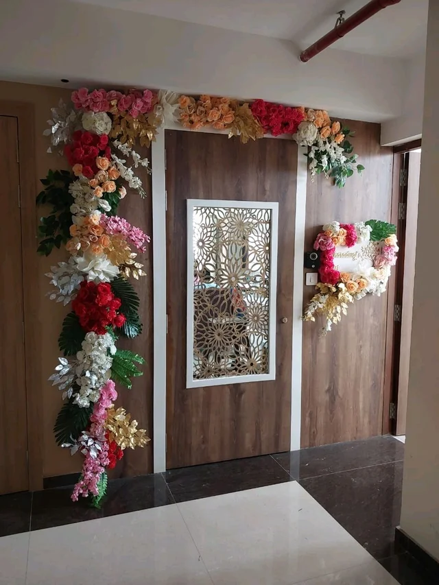 Package Artificial Flower  Home Decoration,Gate,Hall Room Hanging Ring, Welcome Bord 