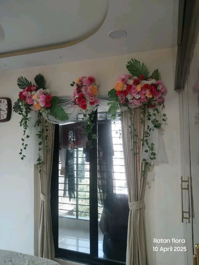 Package Artificial Flower Home Decoration,Gate,Hall Room Hanging Ring, Welcome Bord