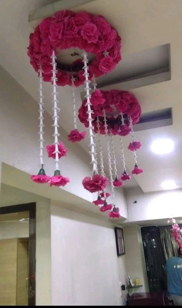 Package Artificial Flower Home Decoration,Gate,Hall Room Hanging Ring, Welcome Bord