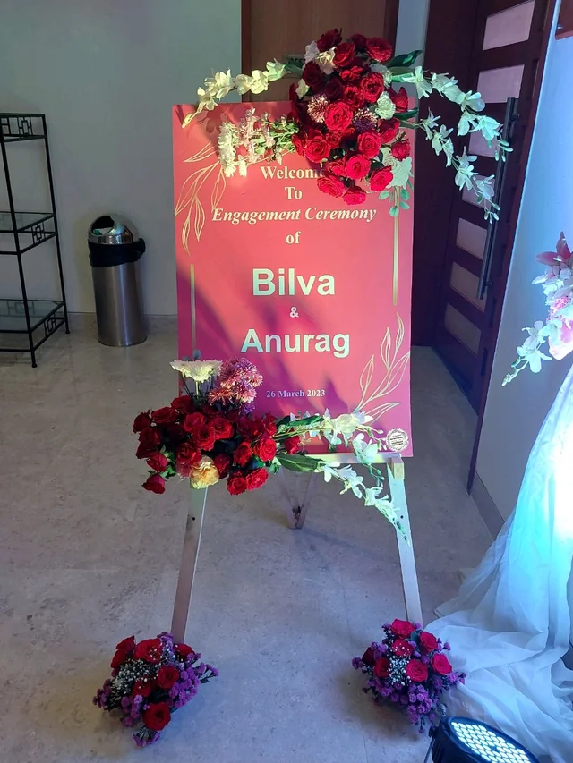 Welcome Bord Rose Flower 