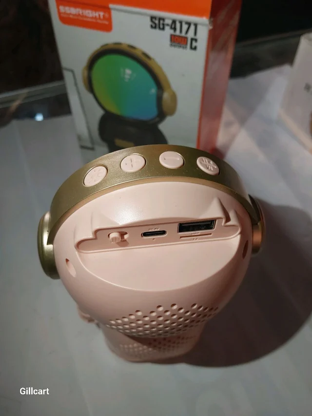 SSBRIGHT SG-4171C Wireless Portable Speaker, Studio Quality Sound, Bluetooth Compatible - Peach