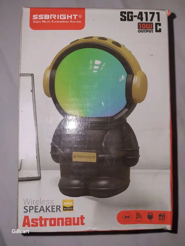 SSBRIGHT SG-4171C Wireless Portable Speaker, Studio Quality Sound, Bluetooth Compatible - Peach