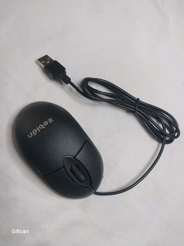 Zebion Elfin Agile Optical Mouse - Black